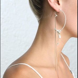 Zimmermann Chain & Shell Hoop Earring